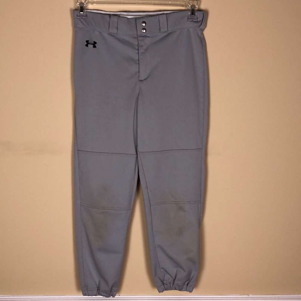 UNDER ARMOUR Baseball Pants Gray Size Youth Large